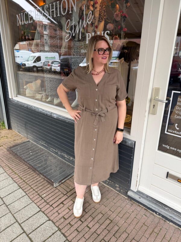 Only Carmakoma Jurk Taupe