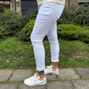 NF Stretch Broek Wit