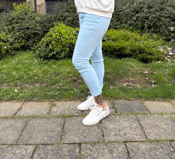 NF Stretch Broek licht blauw