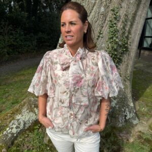 NF Bloemen Blouse roze