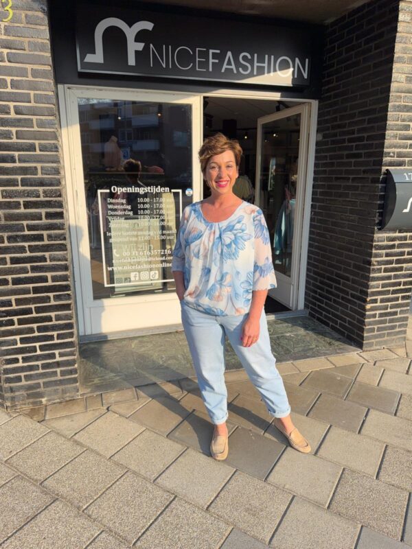 NF Blouse Lisa blauw