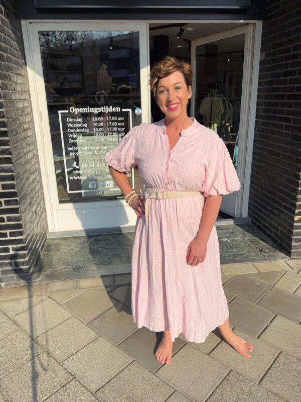 NF Broderie Jurk Roze