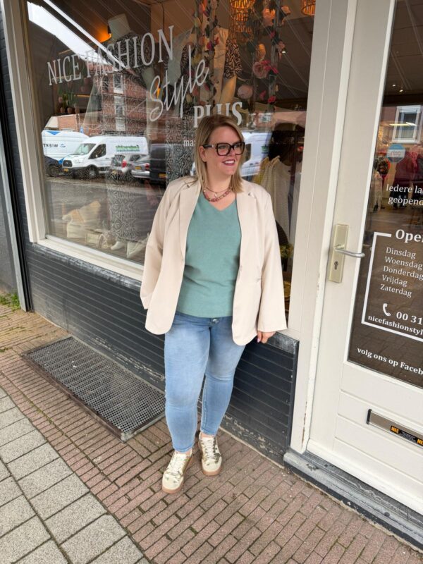 NF Blazer Plus Size Beige