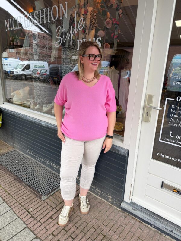 Triple Nine Vleermuis Trui fuchsia