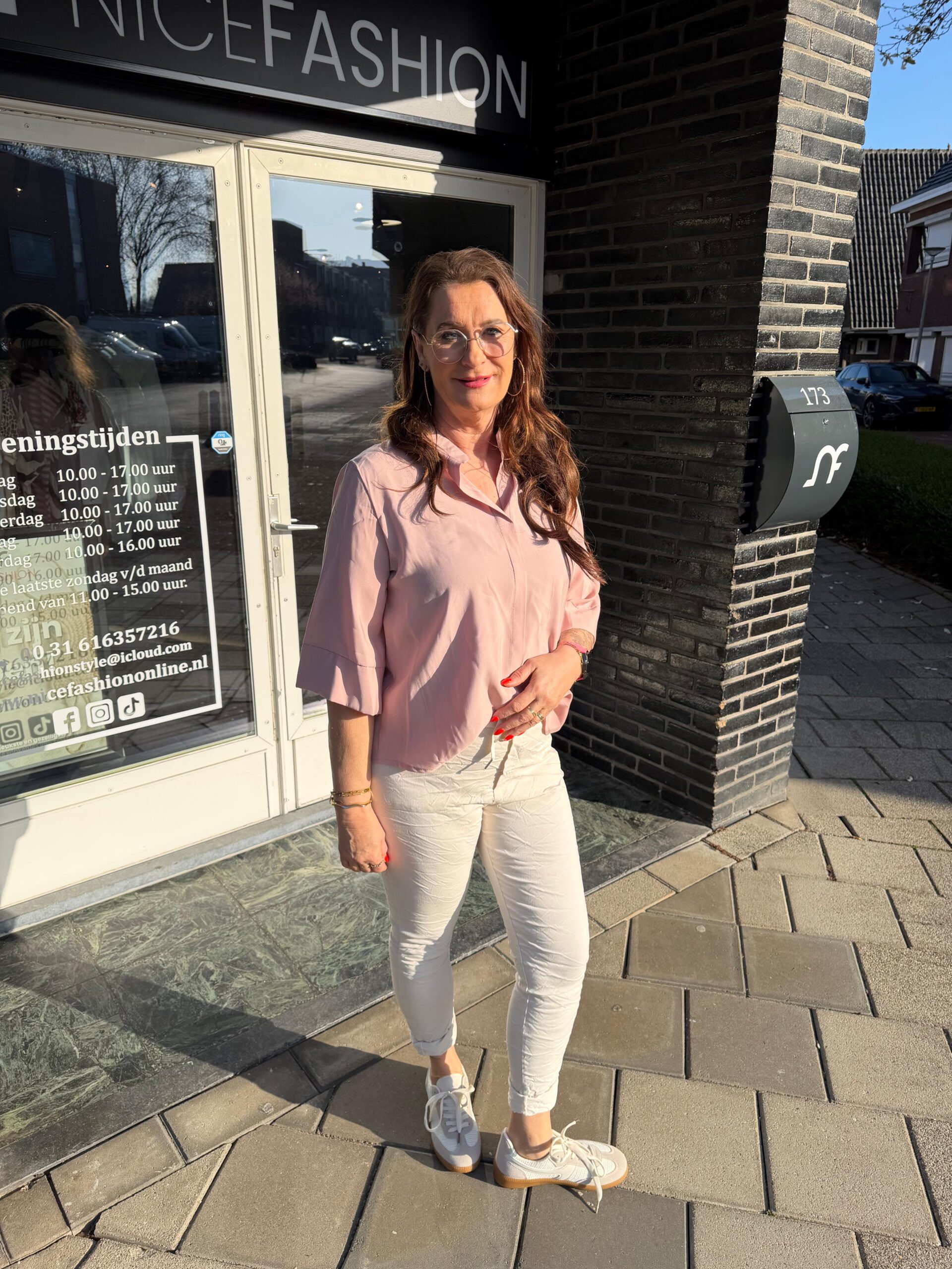 NF Blouse Irene oud roze