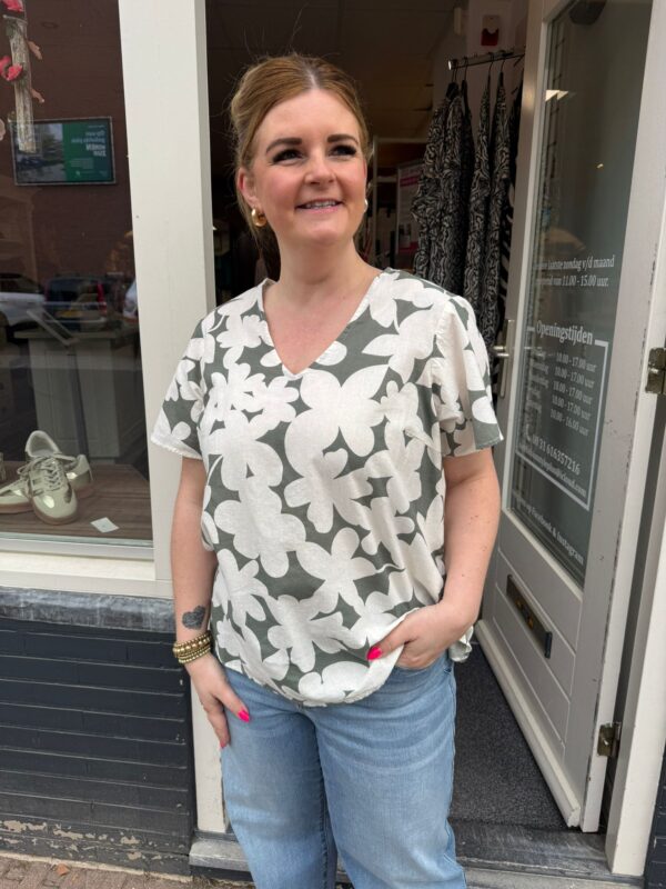 Vero Moda Curve Top Groen/wit