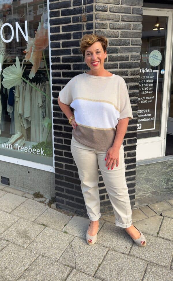 NF  Top naturel-taupe