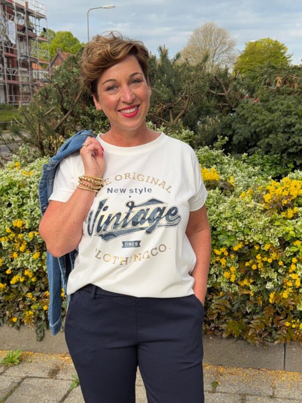 NF T-Shirt Vintage Blauw