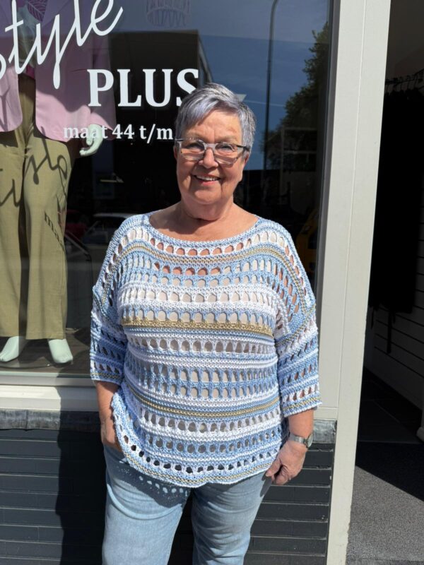 NF Gehaakte top lisa blauw