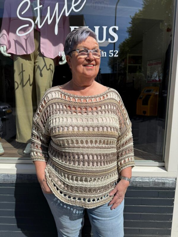 NF Gehaakte Top Lisa Beige