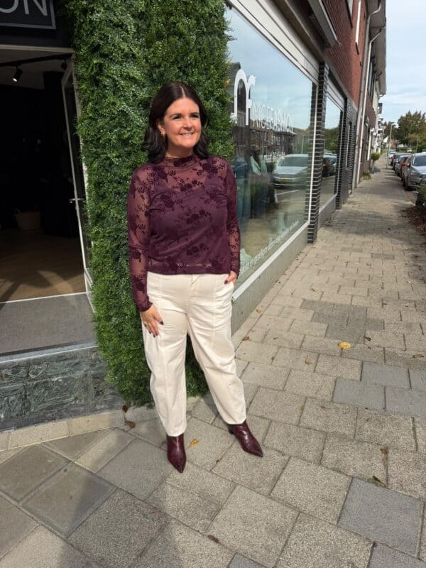 NF Mesh Top - bloemenprint